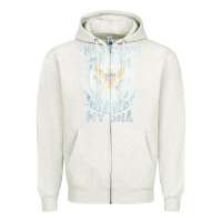 Oatmeal Heather virgin islands virgin islander Zipper Hoodie - linhVisuals