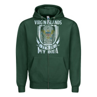 Sports Green virgin islands virgin islander Zipper Hoodie - linhVisuals