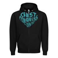 Black doctor mike merch chest compressions Zipper Hoodie - linhVisuals