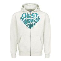 Oatmeal Heather doctor mike merch chest compressions Zipper Hoodie - linhVisuals