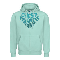 Seafoam doctor mike merch chest compressions Zipper Hoodie - linhVisuals