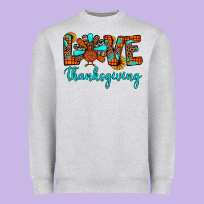 Love Thanksgiving Heavyweight Sweatshirt Designed By Jahusdesignshop