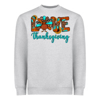 Heather Grey love thanksgiving Heavyweight Sweatshirt - JahusDesignShop