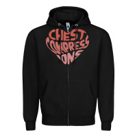 Black doctor mike merch chest compressions Zipper Hoodie - linhVisuals