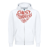White doctor mike merch chest compressions Zipper Hoodie - linhVisuals