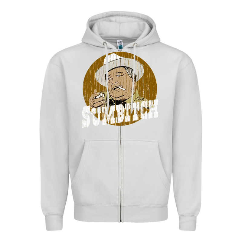 Sumbitch Distressed Zipper Hoodie by linhVisuals | Teevron