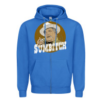 True Royal sumbitch distressed Zipper Hoodie - linhVisuals