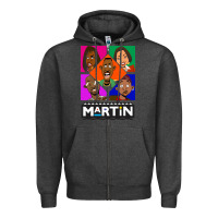 Charcoal Heather Martin TV Show Zipper Hoodie - linhVisuals