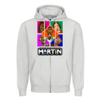Dove Grey Martin TV Show Zipper Hoodie - linhVisuals