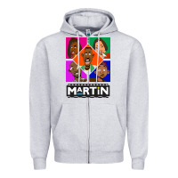 Heather Grey Martin TV Show Zipper Hoodie - linhVisuals