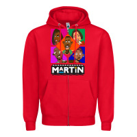 Red Martin TV Show Zipper Hoodie - linhVisuals
