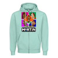 Seafoam Martin TV Show Zipper Hoodie - linhVisuals