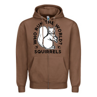 Chestnut who run the world squirrels Zipper Hoodie - linhVisuals