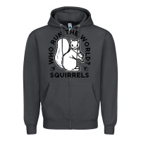 Smoke who run the world squirrels Zipper Hoodie - linhVisuals