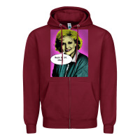Burgundy golden girls betty Zipper Hoodie - linhVisuals