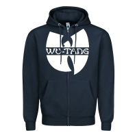 Navy music clan Zipper Hoodie - linhVisuals
