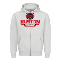 Dove Grey ruston high school Zipper Hoodie - linhVisuals