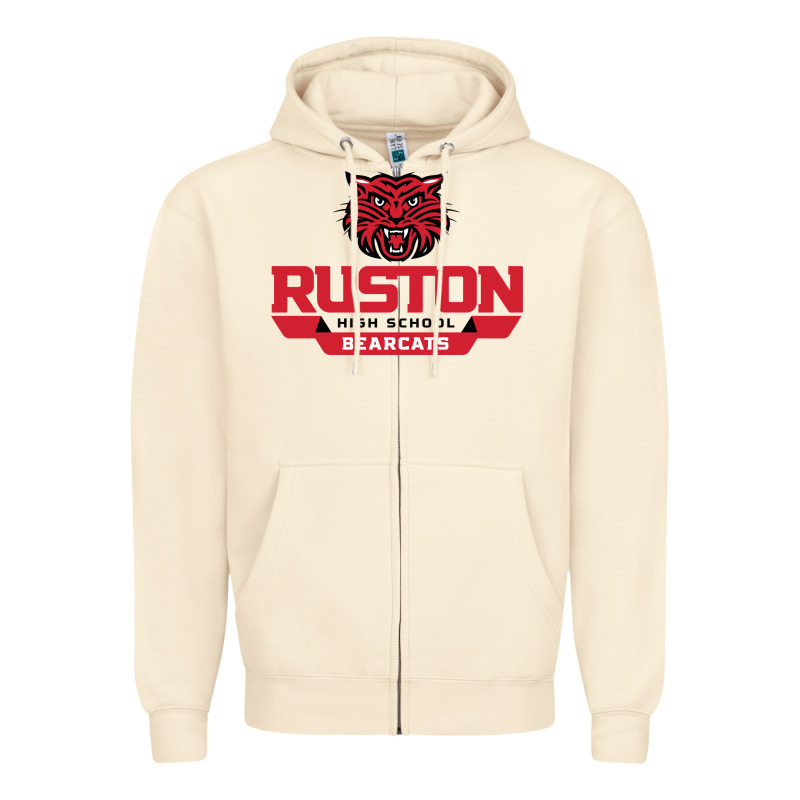 Ruston High School Zipper Hoodie by linhVisuals | Teevron