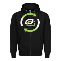 Black optic team  gaming Zipper Hoodie - linhVisuals