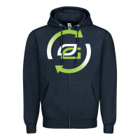 Navy optic team  gaming Zipper Hoodie - linhVisuals