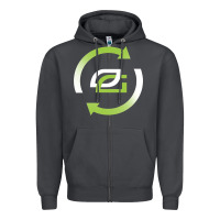 Smoke optic team  gaming Zipper Hoodie - linhVisuals