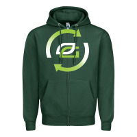Sports Green optic team  gaming Zipper Hoodie - linhVisuals