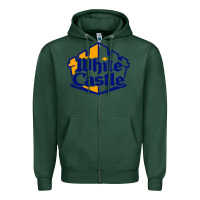 Sports Green white castle high school Zipper Hoodie - linhVisuals