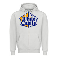 Dove Grey white castle high school Zipper Hoodie - linhVisuals