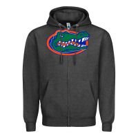 Charcoal Heather go florida gators football Zipper Hoodie - linhVisuals