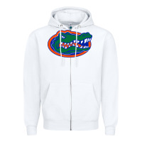White go florida gators football Zipper Hoodie - linhVisuals