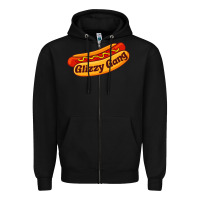 Black glizzy gang glizzy gobbler Zipper Hoodie - linhVisuals