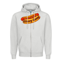 Dove Grey glizzy gang glizzy gobbler Zipper Hoodie - linhVisuals