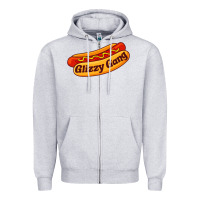 Heather Grey glizzy gang glizzy gobbler Zipper Hoodie - linhVisuals