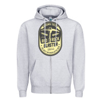 Heather Grey deep rock galactic red rock blaster beer , designer   t shirt Zipper Hoodie - linhVisuals