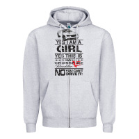 Heather Grey a girls xfire roadster   crossfire Zipper Hoodie - linhVisuals