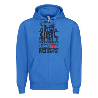 True Royal a girls xfire roadster   crossfire Zipper Hoodie - linhVisuals