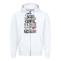 White a girls xfire roadster   crossfire Zipper Hoodie - linhVisuals