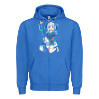 True Royal Gawr Gura Zipper Hoodie - linhVisuals
