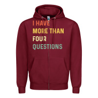 Burgundy funny passover seder Zipper Hoodie - linhVisuals