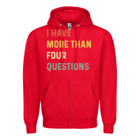 Red funny passover seder Zipper Hoodie - linhVisuals