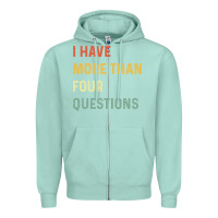 Seafoam funny passover seder Zipper Hoodie - linhVisuals
