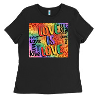 Black Pride love is love Ladies Tee - FaDigitalArtStudio