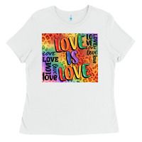 White Pride love is love Ladies Tee - FaDigitalArtStudio