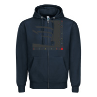 Navy frank lloyd wright design   frank lloyd wright Zipper Hoodie - linhVisuals
