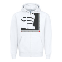 White frank lloyd wright design   frank lloyd wright Zipper Hoodie - linhVisuals