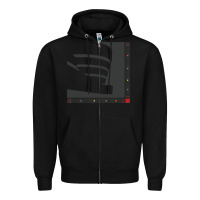 Black frank lloyd wright design   frank lloyd wright Zipper Hoodie - linhVisuals