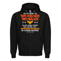 Black wonder woman Zipper Hoodie - linhVisuals