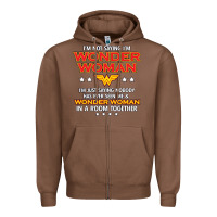 Chestnut wonder woman Zipper Hoodie - linhVisuals