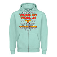 Seafoam wonder woman Zipper Hoodie - linhVisuals