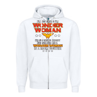 White wonder woman Zipper Hoodie - linhVisuals